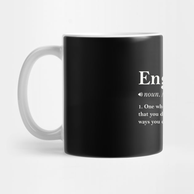 Funny Engineer Definition by artbooming